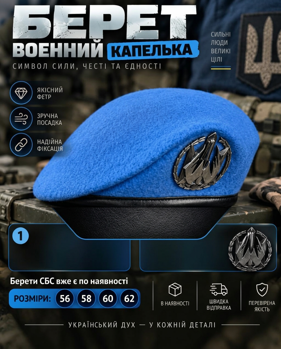 Берет військовий капелька