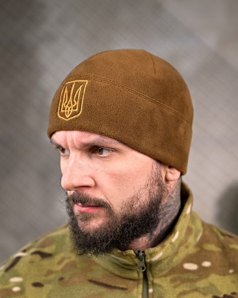 Флісова шапка з гербом