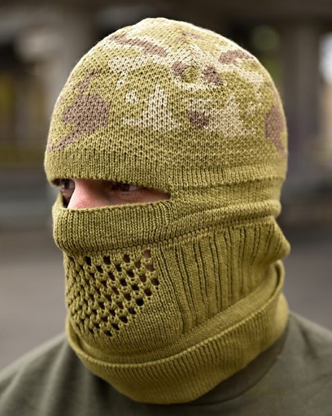 В'язана балаклава камуфляж