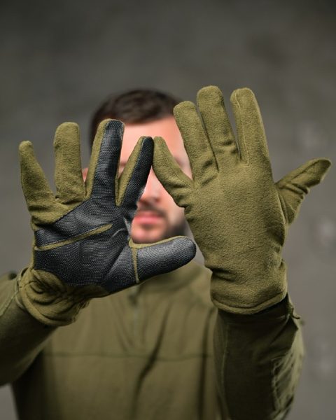 Тактичні рукавиці флісові