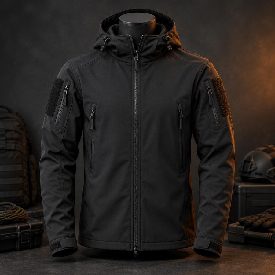 Куртка тактична Soft Shell Чорна